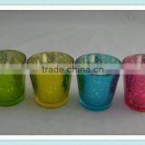 Plating Silver Christmas Decoration Candle Holder