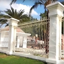 Farm and Garden Security Fencing, Durable Wrought Iron Garden Fence Privacy Design for Outdoor Boundaries thumbnail-2