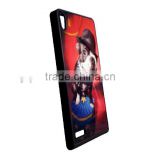 TPU sublimation phone case for Huawei Ascend P6 cover with sublimation printable aluminum sheet