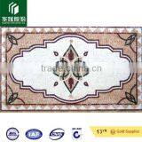 2015 Hot Sale Cheap Natural Marble Stone Square Water Jet for Sale