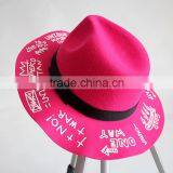 Autumn Winter Fedora Hat Creative Painting Large Brim Women Sun Hat thumbnail-2