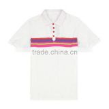 wholesale custom ladies new design polo shirt with stripe wholesale