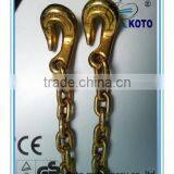 Golden color hook chain