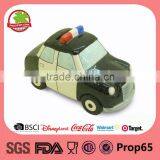 Ceramic Coin Bank Cute Police Car Shape