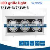 Aluminum Warm White Led Light Grille 21watts, Spotlight Led Ceiling Grille Light 21W 15W