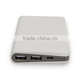 China factory supply power bank 8000mah real quality portable battery charger