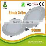 Slim Led Downlight Mounted 3inch High Efficiency 3w Ceiling Light Led thumbnail-1