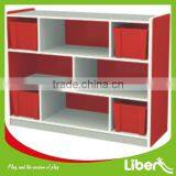 Non-toxic Fireproof Kids Wooden Cabinet for Kindergarten LE.SJ.028 thumbnail-1
