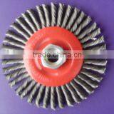 SINGLE SECTION TWISTED WIRE STRINGER BEAD BRUSH
