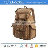 Retro Khaki Canvas Backpack Durable Canvas Pack thumbnail-2