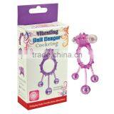 Sexy Toys Vibrating Rings Ball Banger Cock Ring 3 Balls Vibe thumbnail-1