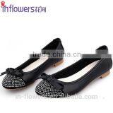 Wholesale OEM ODM Genuine Leather Flat Shoes Middle-aged Women Shoes Flat Shoes thumbnail-1