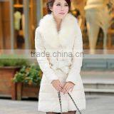 white cotton coat lady coat