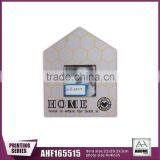 House Shape MDF Wall Photo Frame With Paper Printing 4x4"