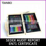 Wooden Box Art Set Coloring Tools in Wooden Box of 42PCS thumbnail-1