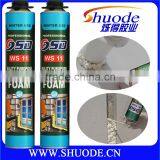 300ml 500ml 750ml cheap home window door insulation spray polyurethane foam factory