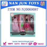 11.5 Inch Plastic Pretty Doll With Different Dress Shoes and Handbag and so on thumbnail-3