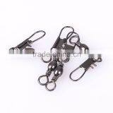Barrel Swivel With Interlock - Black Brass 20kg 500pcs/bag thumbnail-2