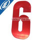 Red Reflective Pvc Soft Print Label Reflective Number Sticker Card thumbnail-3
