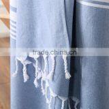 Dark Blue Beachtowel Fouta Beach Towel Striped Beach Towel thumbnail-2