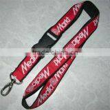Factory Direct Sale Custom Polyester Branded Woven Lanyard With Logo no Minimum Order thumbnail-2