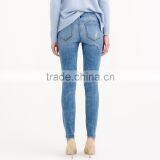 Ladies Sexy Super Skinny Patchwork Jeans thumbnail-4