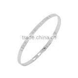 Memories Bangles With Customize Design Word 'LIVE YOUR DREAM' With 4mm/7mm Width