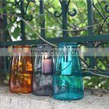 Wholesale Hot Selling Colorful Glass Candle Jar With Ferric Handle thumbnail-1