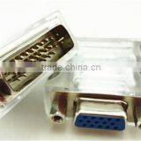 DVI 24+5 Male to VGA Female White Color
