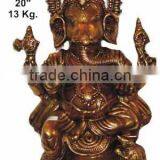 Brass Ganesha Statue , Hindu God Statue thumbnail-1