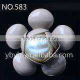 30mm Mini Goody Alloy Pearl Flower Korea Garment Accessories Buckle Hair Accessories Buckle-583 thumbnail-1