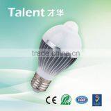 2016 China Supplier Home Decor Led Sensor Light E27 B22 3W 5W 7W 9W Indoor Sensor Bulb Led Light