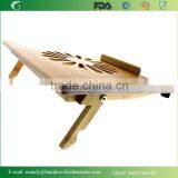 Natural Eco-Friendly Bamboo Cooling Vented Laptop Desk/Table Stand Up thumbnail-3