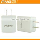 PNGXE Wholesale 5v 2a Flat Micro Smart Phone 2 Usb Wall Charger for Iphone 6 thumbnail-1