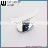Simple Printing Lines Zinc Alloy Chrome Finishing Bathroom Sanitary Items Wall Mounted Double Robe Hook thumbnail-5