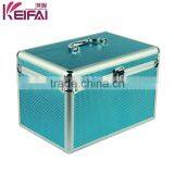 Multi Purpose Aquamarine Grid Pattern Lacquer Box Of Jewelry thumbnail-6