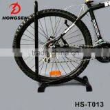 White Bicycle Bike Garage Floor Display Rack Cycle Repair Stand Parking Rack thumbnail-6