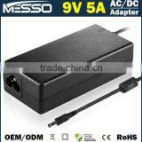 9V 5A Adapter 100V-240V 45W Switching Power Supply With Global Plug