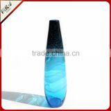Mouth Blowing Sea Blue Color A Set Of Art Mediterranean Style Glass Vase For Centerpieces Wedding thumbnail-4