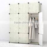Plastic Wooden Wardrobe Assembled by Panels and Connectors(FH-AL0041-12)