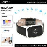 J-style Wearable Band Smart Bluetooth Fitness Tracker With Real -Leather Band Optional thumbnail-5