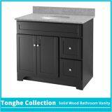 Espresso Shaker Style Solid Wood Bathroom Vanity Unit With Granite Top thumbnail-3