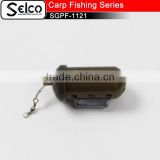 Good quality terminal carp fishing cage feeder with lead sinker