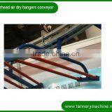 Manual Air Dry 1200 to 3000mm Steel Overhead Chain Conveyor Hangers for Leather