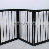 63 Inch Free Standing Folding Wooden Pet Gate Dog Fence thumbnail-2