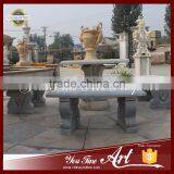 Outdoor Round Stone Dining Table thumbnail-1
