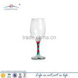 NEW DESIGNED Colored Wine Glass Stemware Wholesale, Antique Colored Cocktail Red Glass