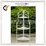 Decorative 3 Tier Wrought Iron Flower Shelf thumbnail-1