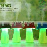 Mini Portable Cartoon Mushroom Cute Design Air Humidifier, Household Colorful LED Light Air Personal Humidifier For Sale thumbnail-4