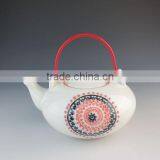 Eco-friendly Chinese Style Ceramic Teapot With Iron Handle thumbnail-1